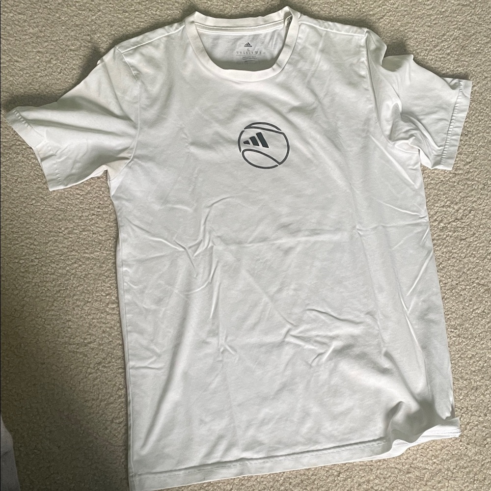 Small White Adidas Tennis Tee